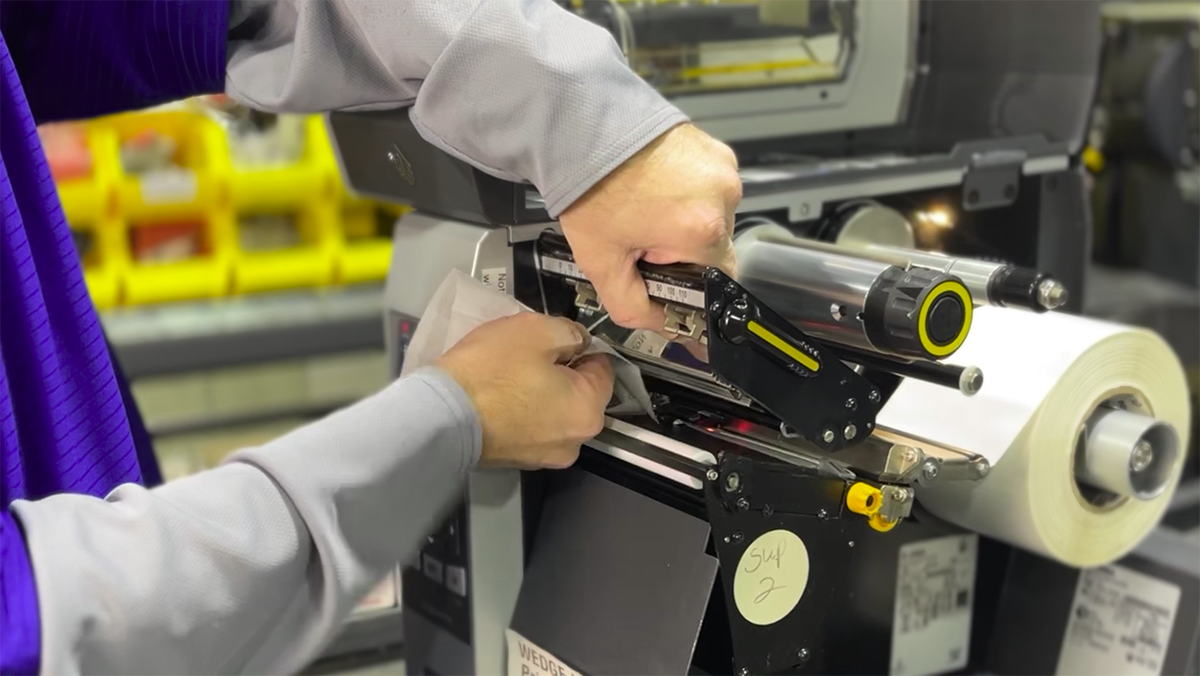 Cleaning Printhead and Platen Roller on Barcode Printer