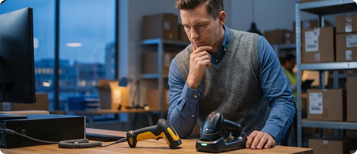 Corded vs. Cordless Barcode Scanners: Which One Is Actually Right for Your Workstation?