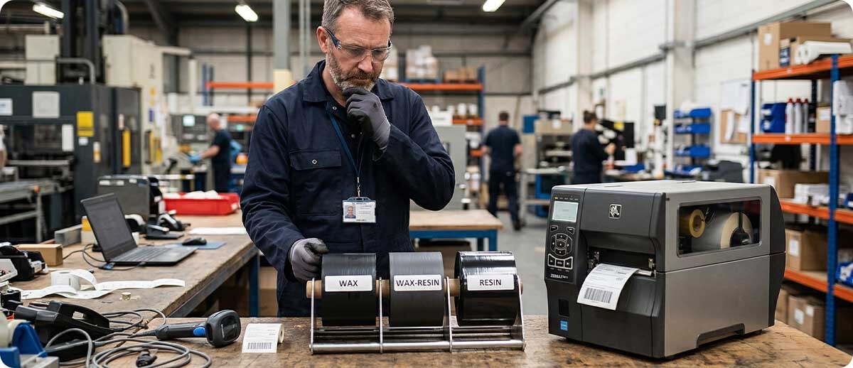 Thermal Transfer Ribbon Chemistry: When to Use Wax, Wax-Resin, or Full Resin